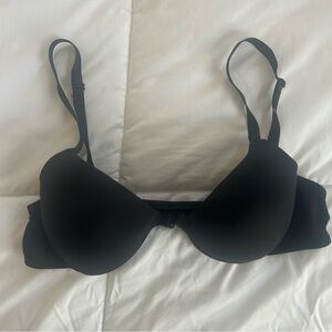 Calvin Klein Womens Underwire Bra with Front Clasp Closure  Black Size 36C